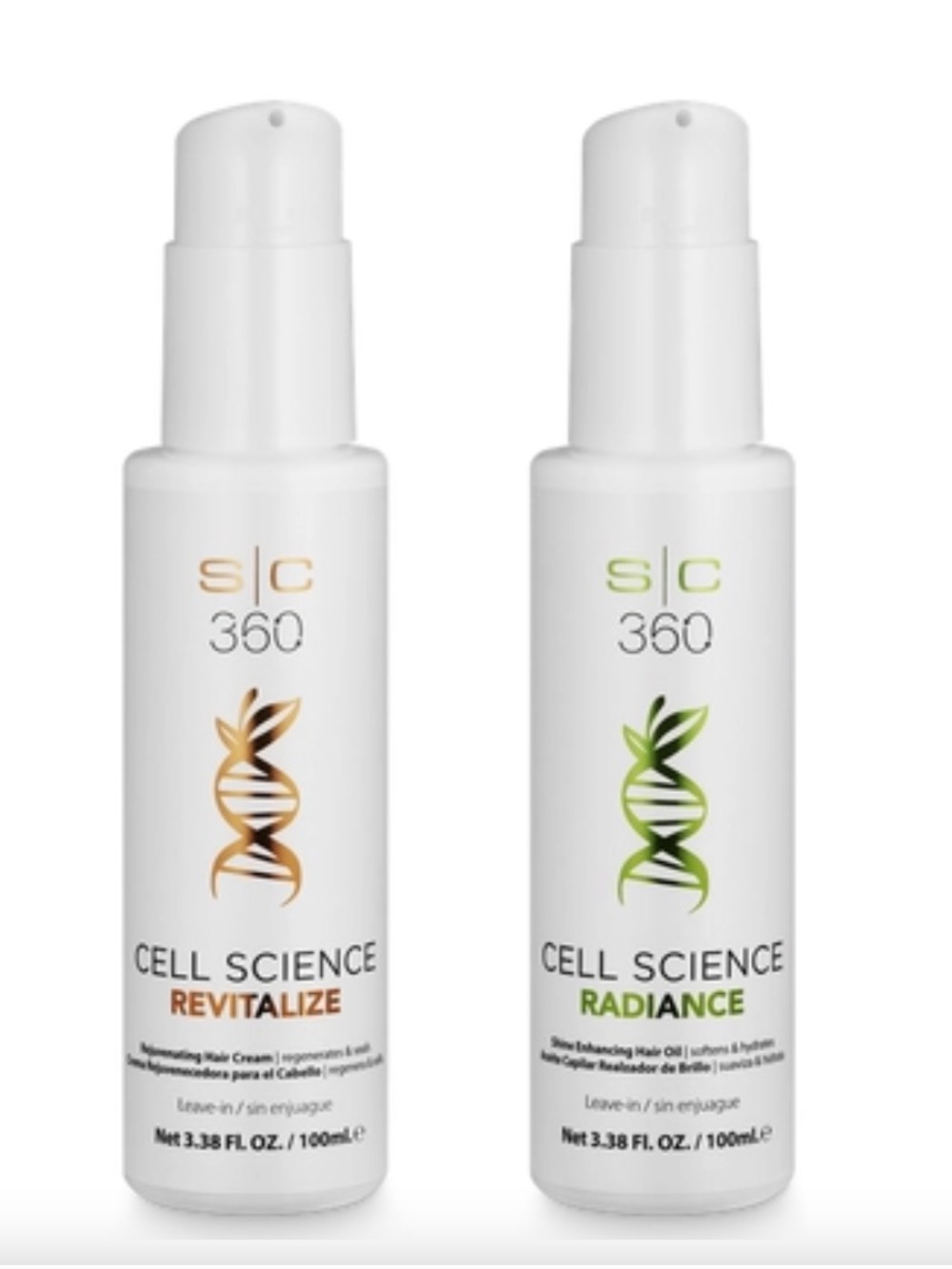 S|C 360 Cell Science Revitalize Hair Cream and Radiance Shine Enhancing Hair Oil